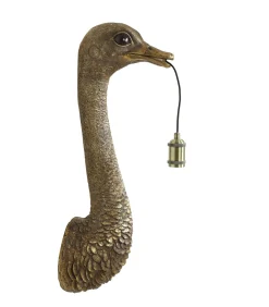 Wandlamp Ostrich - Brons - 25x19x72cm