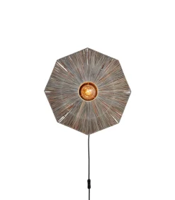 Wandlamp Panama - Donker grijs - 45x7x45cm