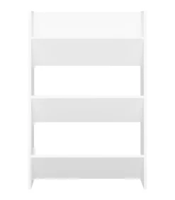 Wandschoenenkast 60x18x90 cm spaanplaat wit