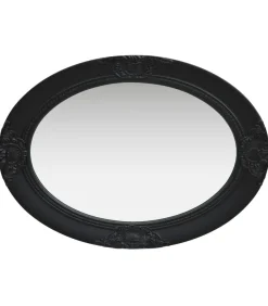 Wandspiegel barok stijl 50x70 cm zwart