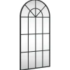 Wandspiegel boog 40x80 cm ijzer zwart