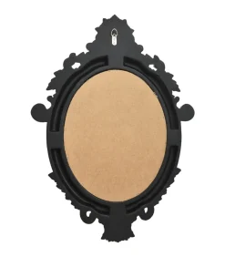 Wandspiegel kasteel stijl 56x76 cm zwart