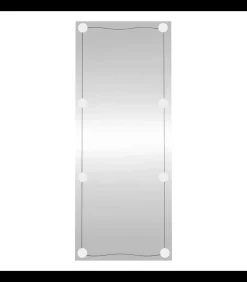 Wandspiegel met LED's rechthoekig 40x100 cm glas