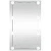Wandspiegel met LED's rechthoekig 40x60 cm glas