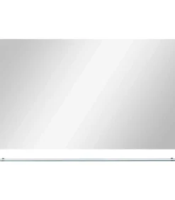 Wandspiegel met schap 100x60 cm gehard glas