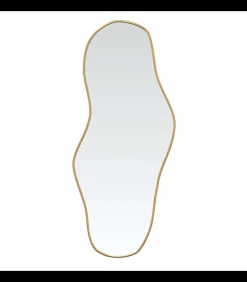 Wandspiegel 80x35 cm goudkleurig