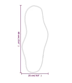 Wandspiegel 60x25 cm goudkleurig