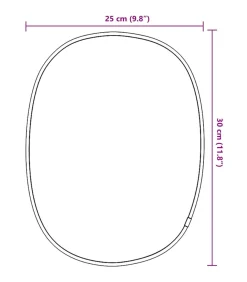 Wandspiegel 30x25 cm goudkleurig