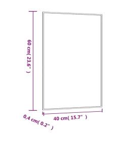 Wandspiegel 40x60 cm rechthoekig glas