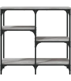 Wandtafel 80x29x75 cm bewerkt hout grijs sonoma eikenkleurig