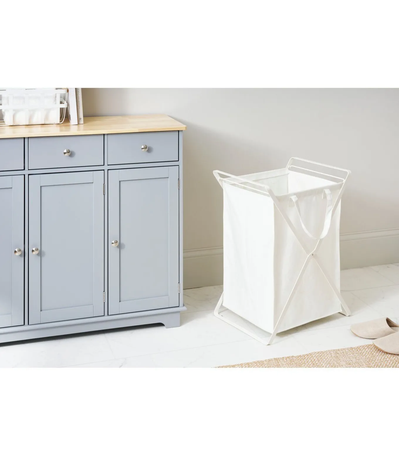 Wasmand met Uitneembare Waszak - Tower - Wit