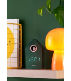 Wekker Cuckoo Led - Groen - 9x9x15.8cm