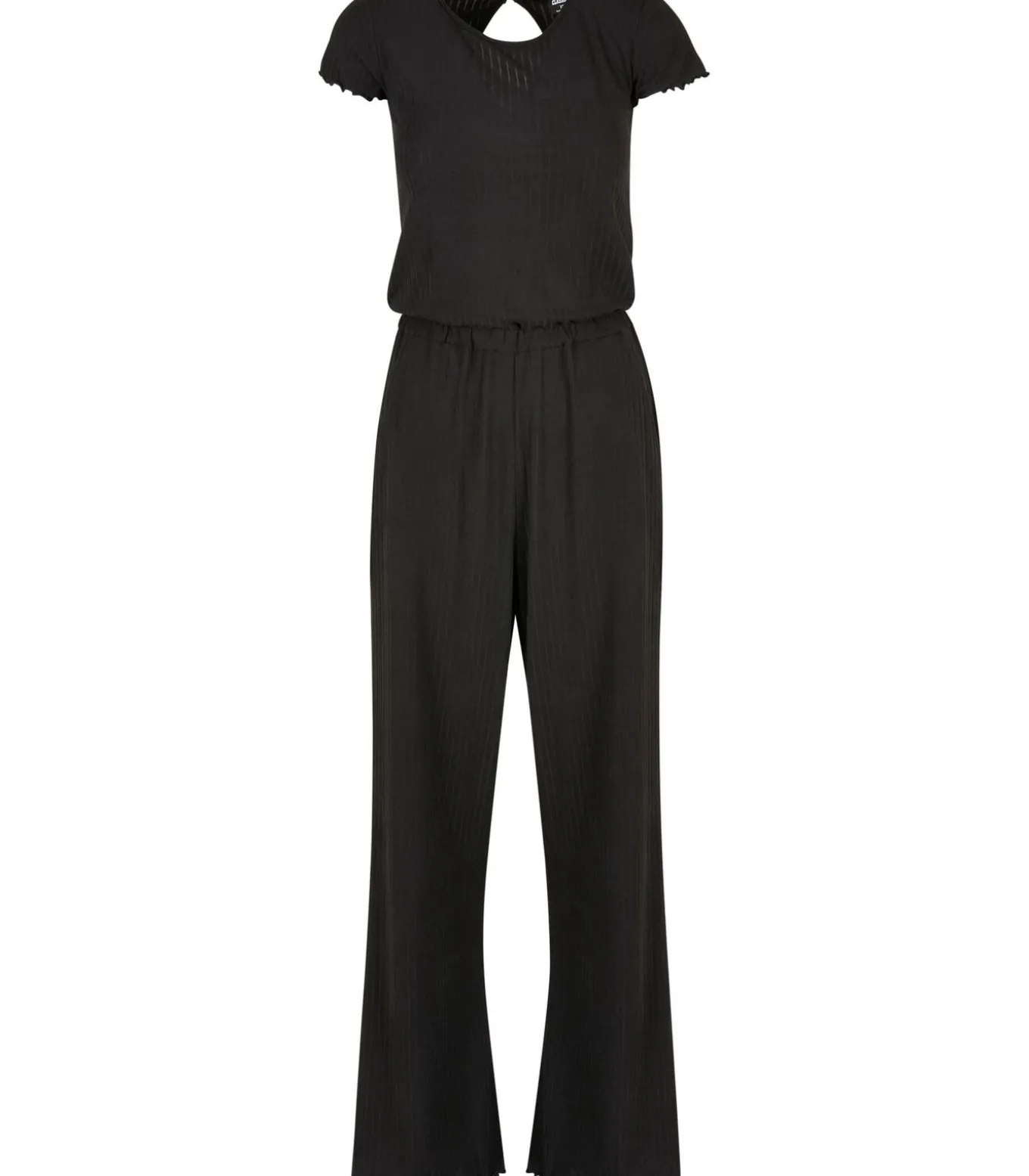 Wijd geribde jumpsuit voor dames