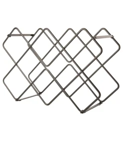 Wijnrek Diamonds - Zwart - 40,5x15,5x27,5cm