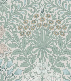 William Morris at Home Vliesbehang - Garden Cottage Blues - 1000x52