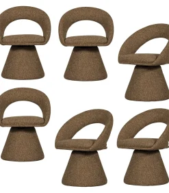 Winter Eetkamerstoel - Melange - Zand - Set van 6