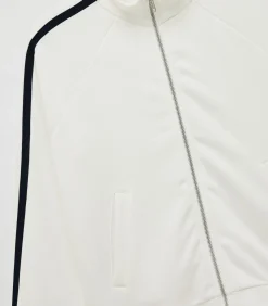 Wit Sweatshirt Lange Mouwen Rits