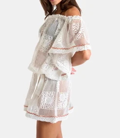 Witte kanten tuniekjurk CABANA SEAWAVES