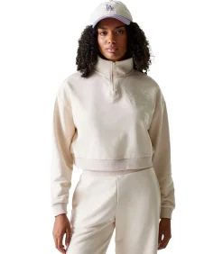 Wmns Mlb Tonal Crop Qrtr Zip Losdod Ltc