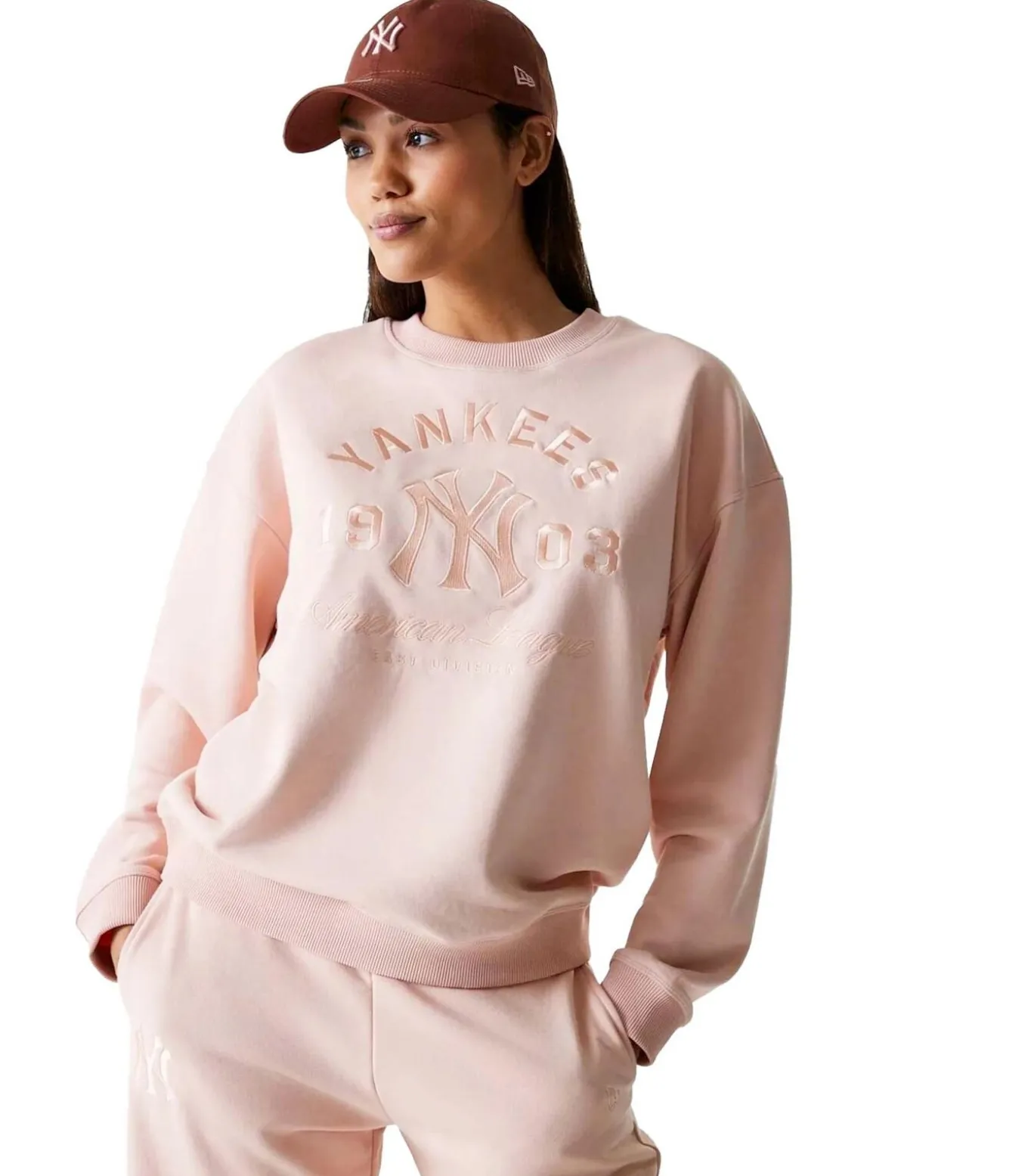 Wmns Mlb Tonal Grphc Os Crew Neyyan Prs