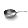 Wokpan Roestvrijstaal 28 cm Stainless Steel - alle warmtebronnen - Inductie