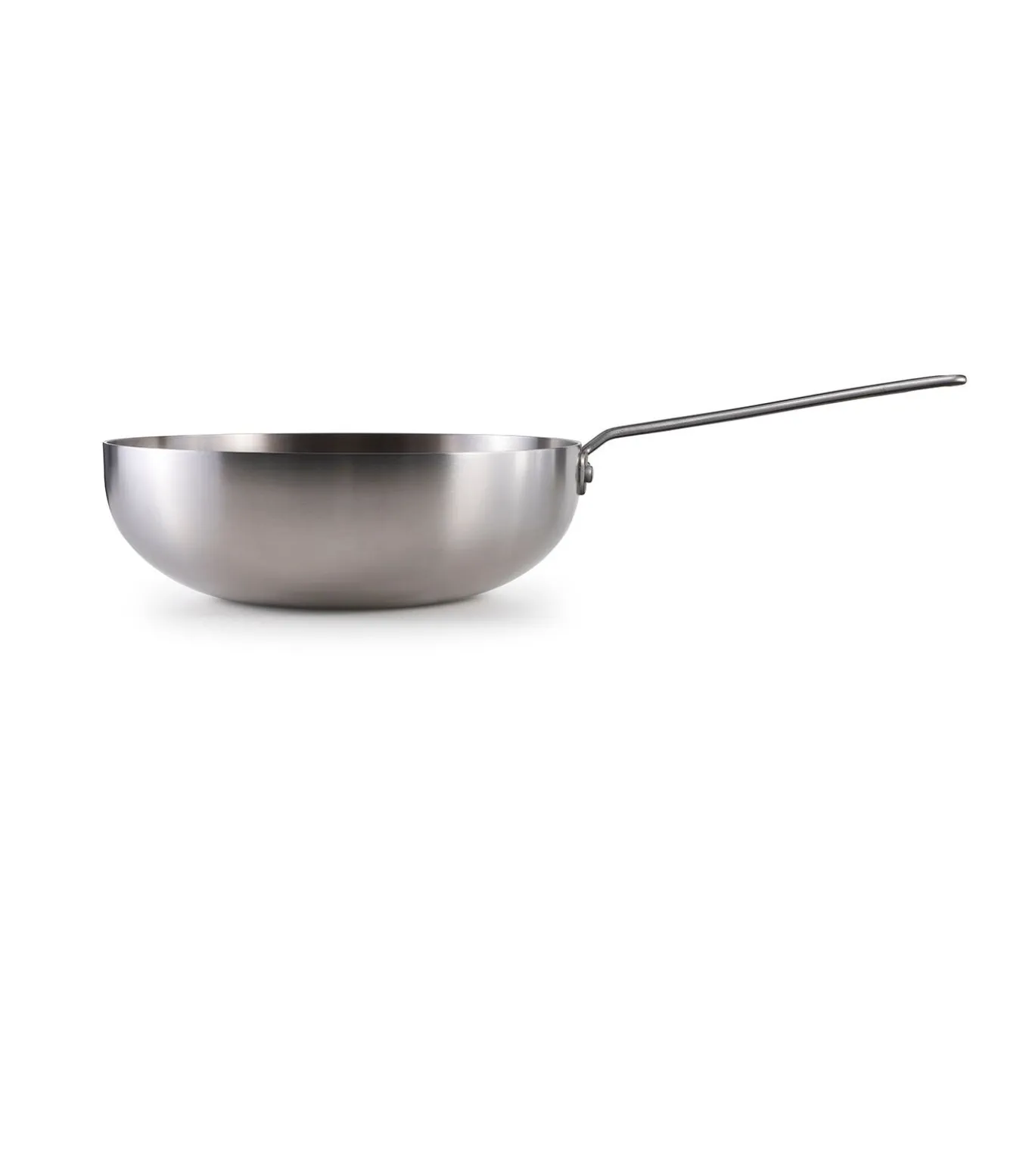 Wokpan Roestvrijstaal 28 cm Stainless Steel - alle warmtebronnen - Inductie