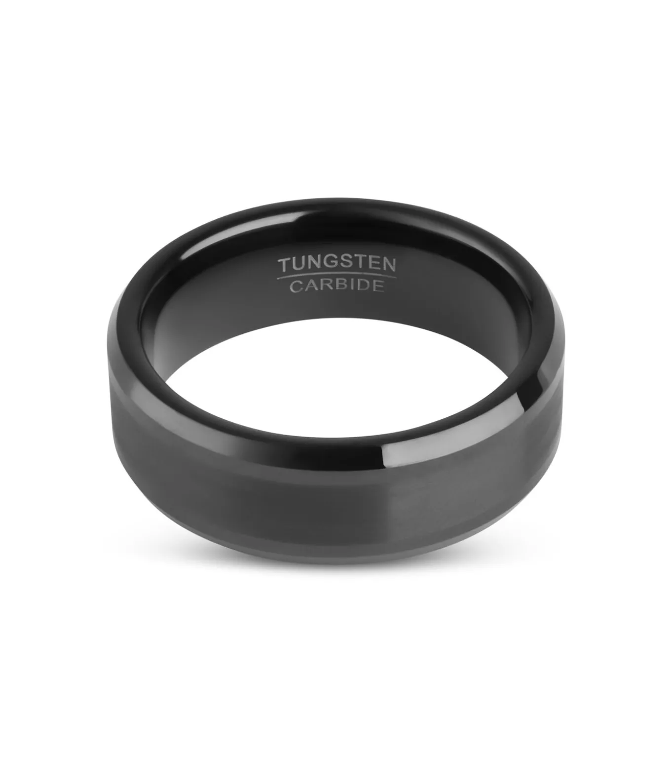 Wolfraam Heren Ring - Tungsten - Zwart