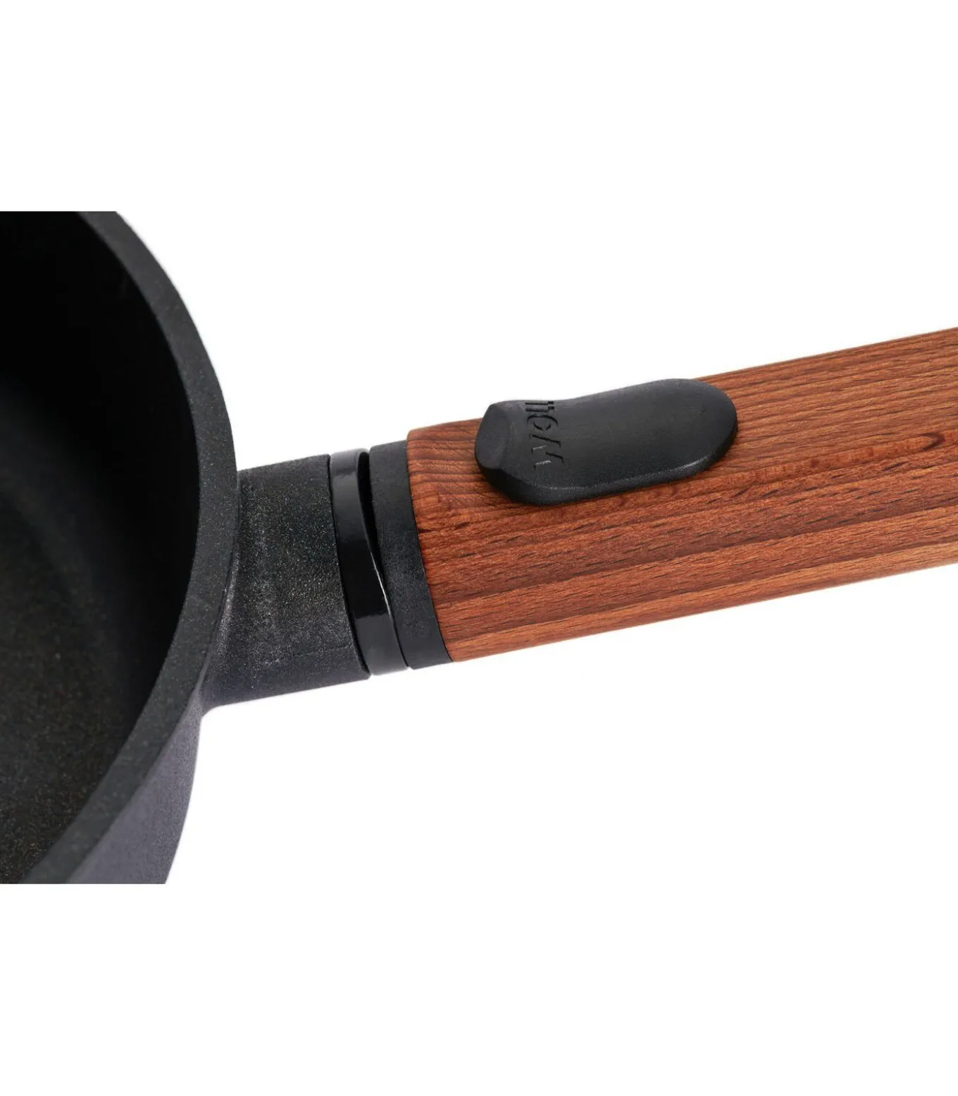 WOLL EcoLogic QXR Koekenpan inductie met houten afneembare greep - Ø280mm - Zwart