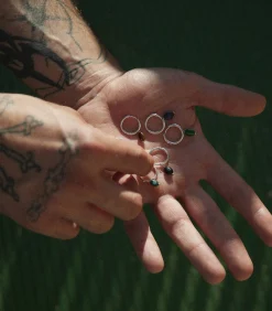 ZILVEREN PIERCING HEREN CREOOL ROQUE