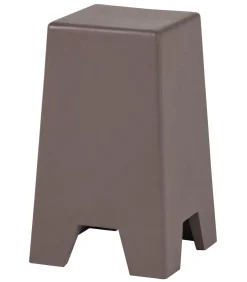 Zina Bijzettafel Hoog - Cement - Bruin - 51x36x36