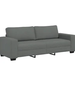 3-zitsbank 180 cm stof donkergrijs