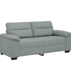 2-zitsbank 140 cm stof lichtgrijs