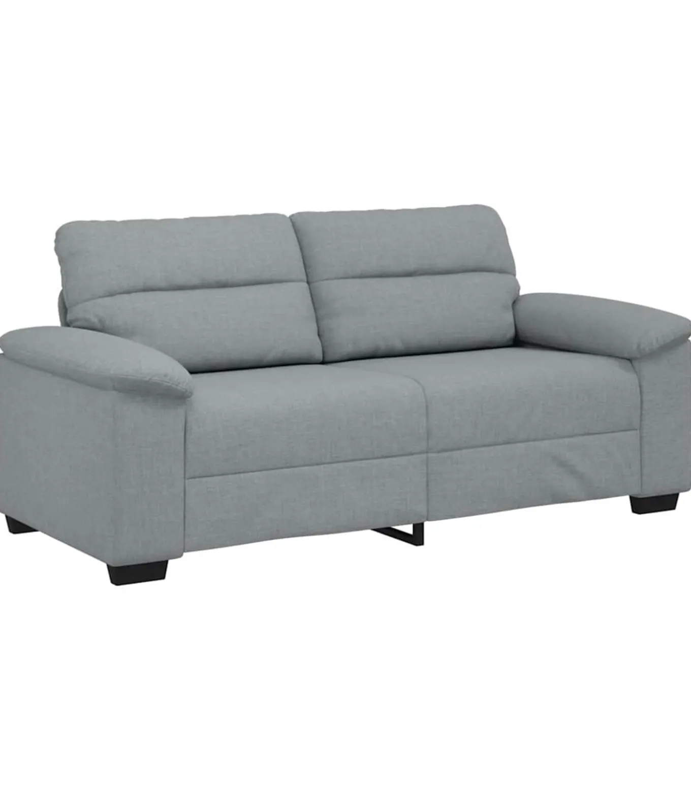 2-zitsbank 140 cm stof lichtgrijs