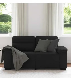 2-zitsbank 120 cm stof zwart