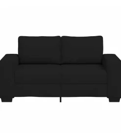 2-zitsbank 120 cm stof zwart