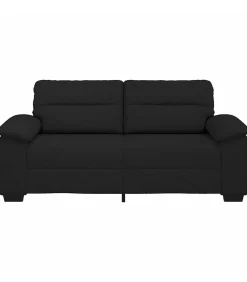 2-zitsbank 140 cm stof zwart