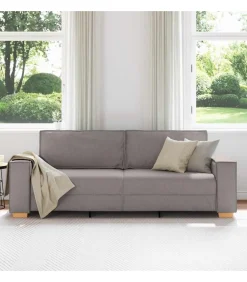 3-zitsbank Taupe 180 cm Stof