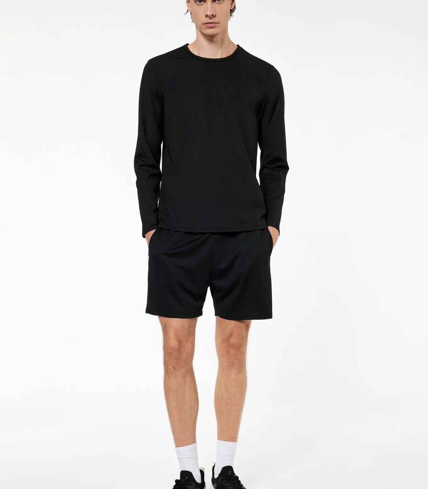 Zwart Herenshirt Lange Mouwen Regular Fit