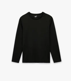 Zwart Herenshirt Lange Mouwen Regular Fit