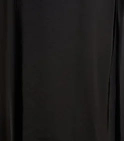 zwart satijnen formele rok