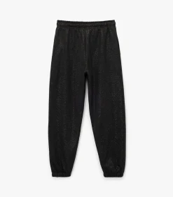 Zwarte Jogger Met Zakdetails en Glitter