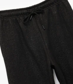 Zwarte Jogger Met Zakdetails en Glitter