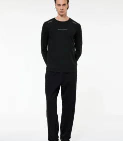 Zwarte Joggingbroek voor Heren met Elastische Taille en Zakdetail