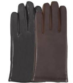 Zwarte schapenleren handschoenen voor dames