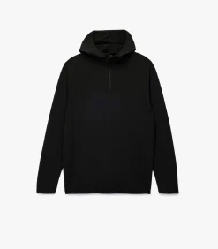 Zwarte Sport Hoodie Lange Mouwen