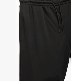 Zwarte Sportkorte Broek Normale Taille Met Zakdetail