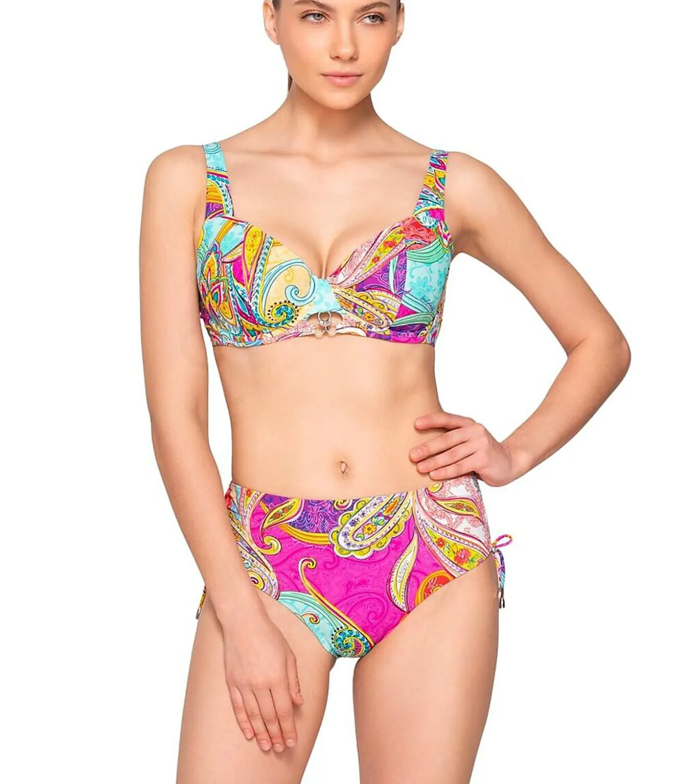 Zwembroekje met gerimpelde zijkanten MADISON